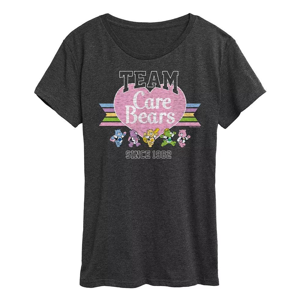Womens Care Bears We Came We Saw Graphic Tee, Girls Heather Grey Product Image