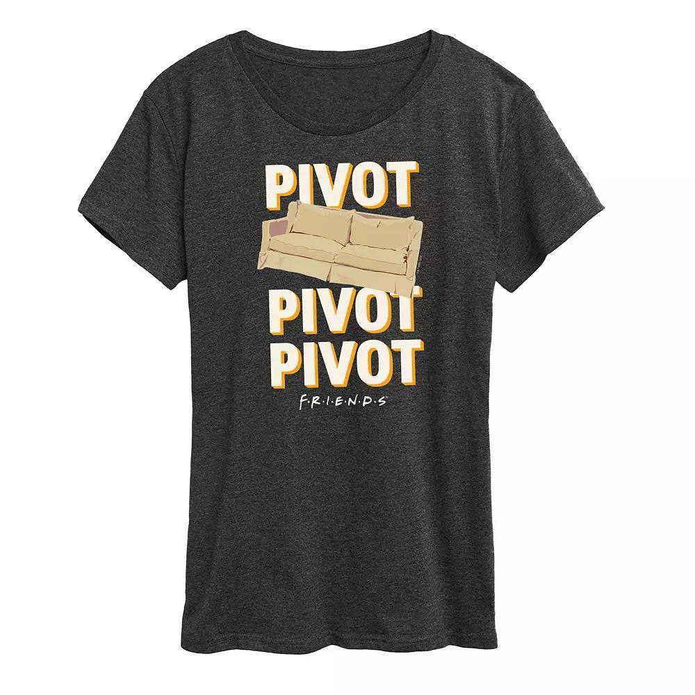 Womens Friends Pivot Couch Graphic Tee, Girls Product Image
