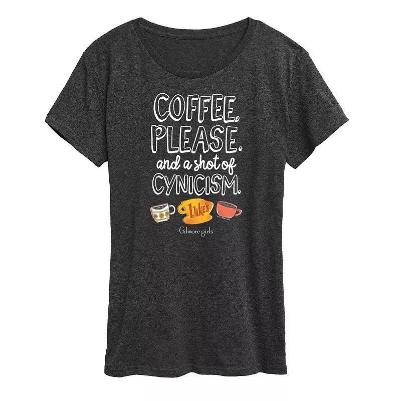 Womens So Very Thankful Graphic Tee Grey Green Product Image