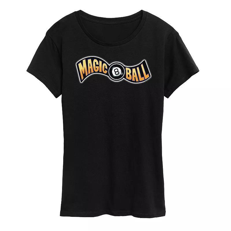 Womens Magic 8 Ball Logo Graphic Tee Blue Product Image