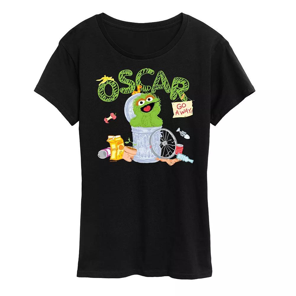Womens Sesame Street Oscar Graphic Tee, Girls Product Image