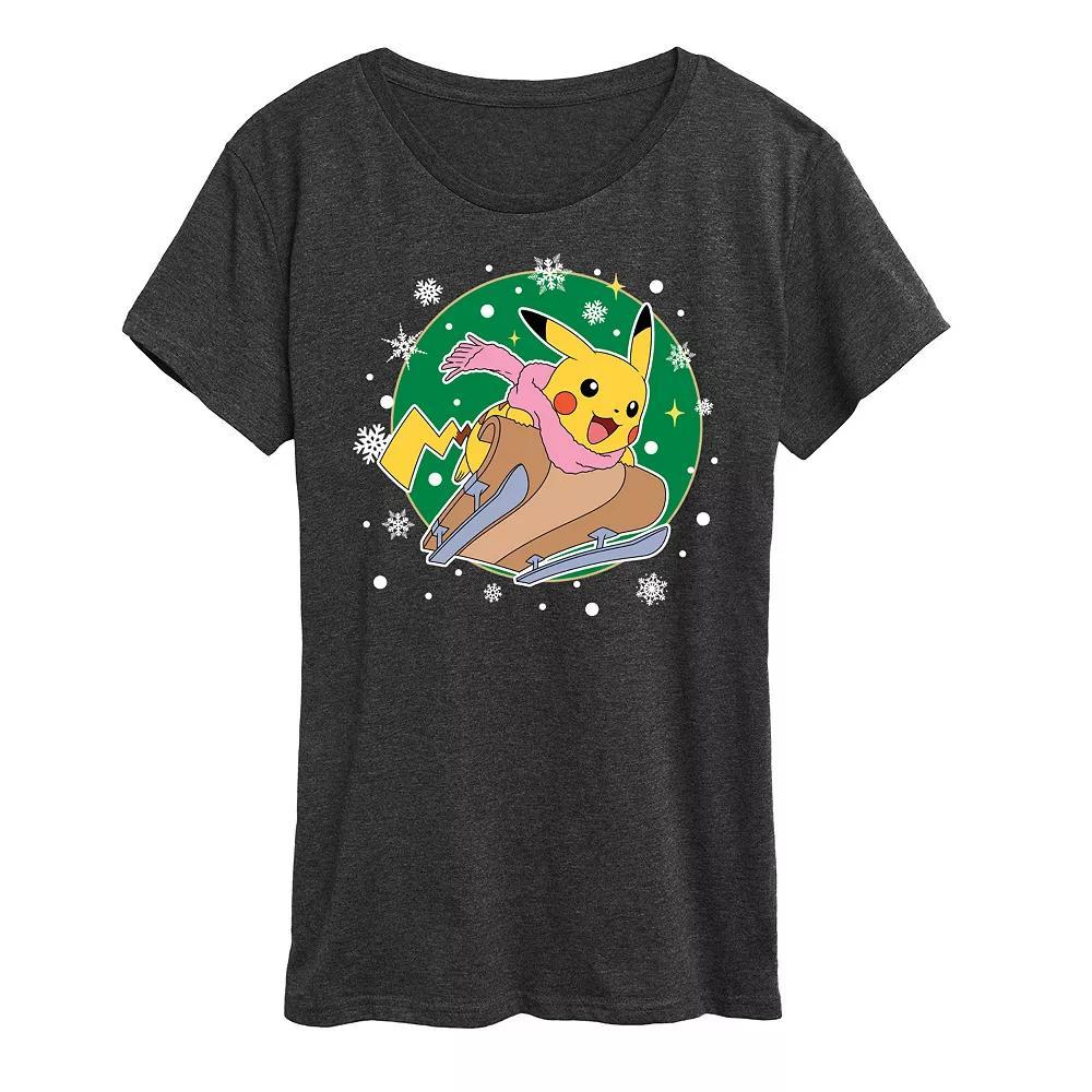 Disneys Beauty and the Beast Womens Roses Graphic Tee, Girls Heather Grey Product Image