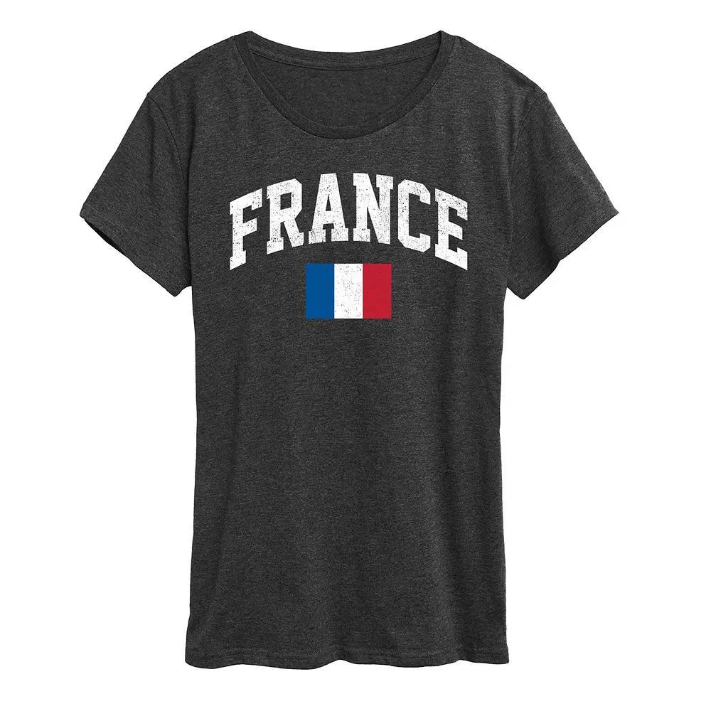 Womens Great Britain Flag Graphic Tee Heather Grey Product Image