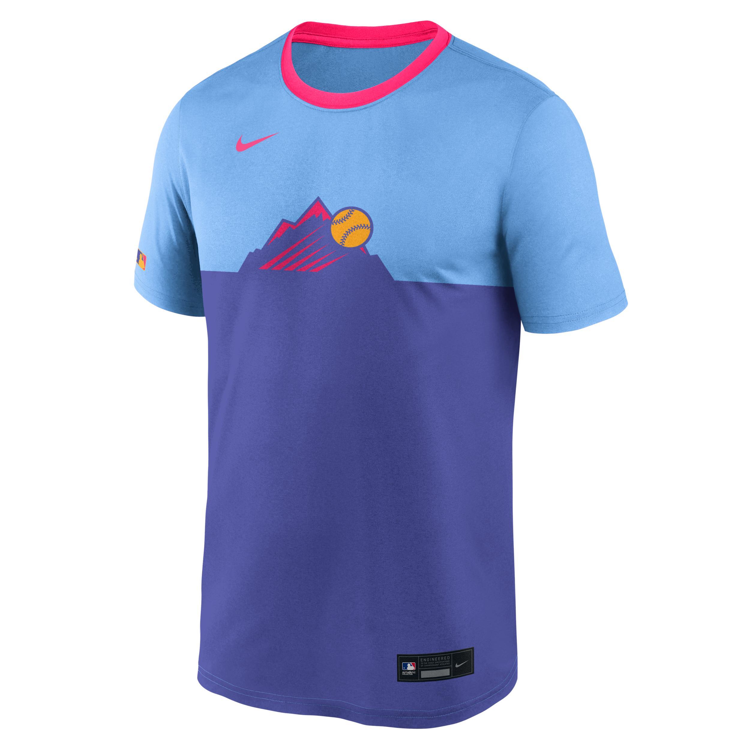 Colorado Rockies Authentic Collection City Connect Velocity Nike Men's Dri-FIT MLB T-Shirt Product Image