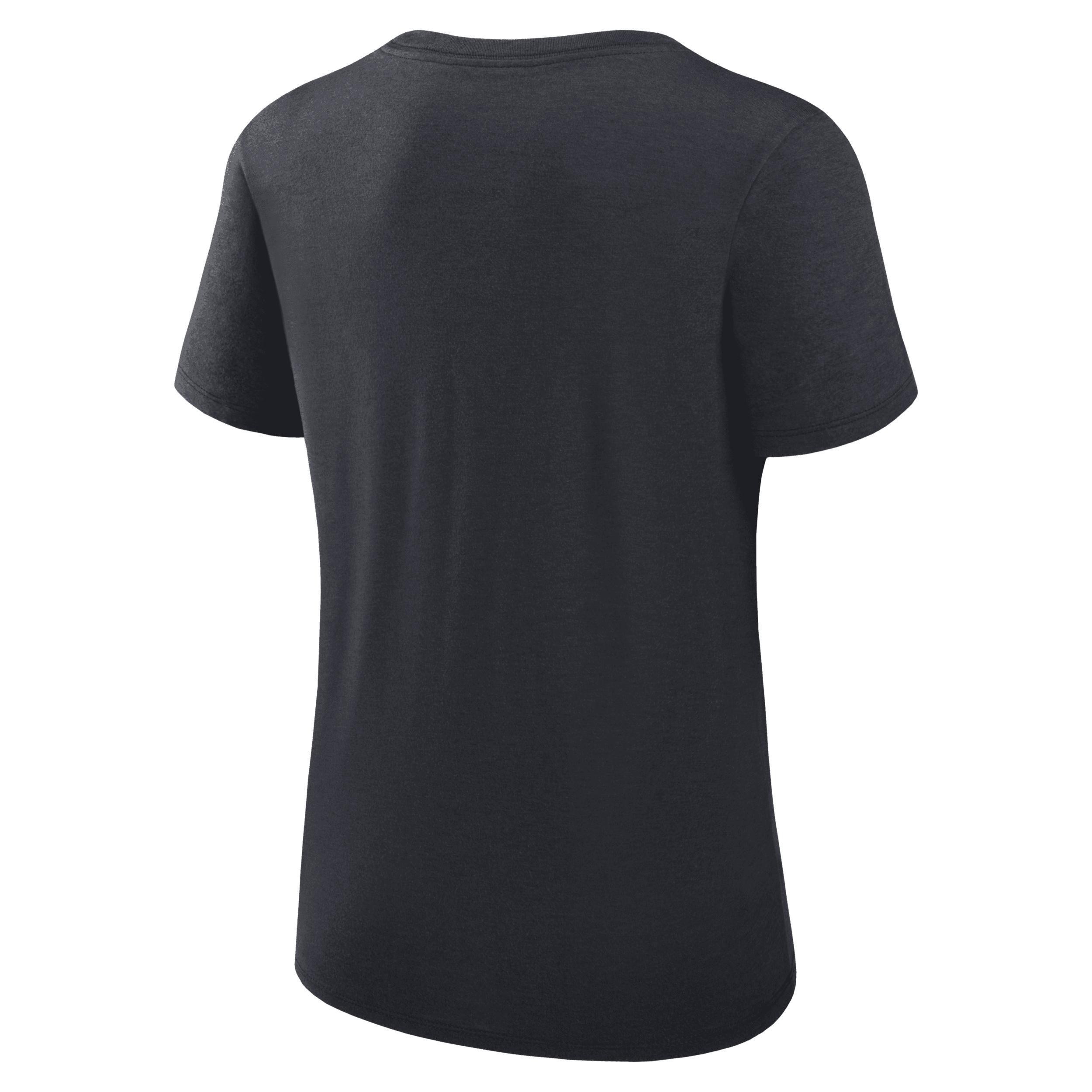 Womens Nike Oakland Athletics Authentic Collection Performance Scoop Neck T-Shirt Product Image