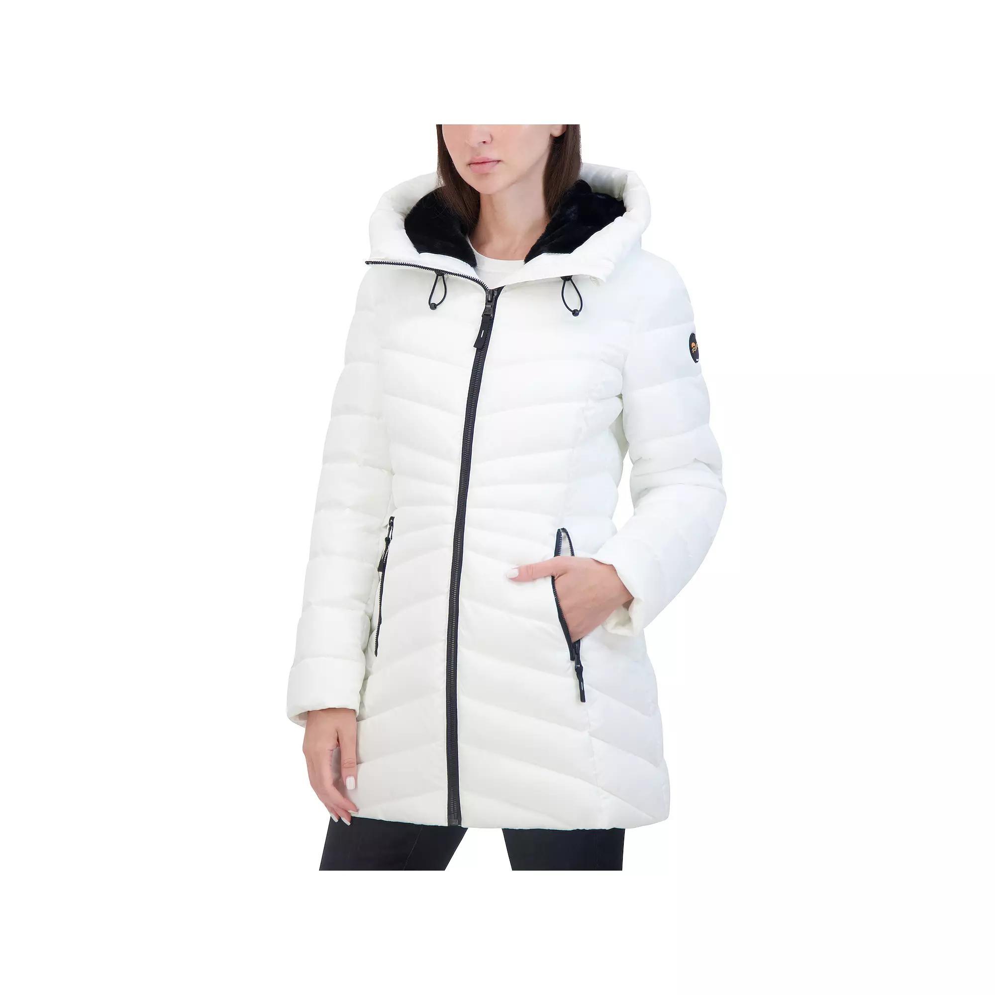 Womens Halitech Midweight Faux-Fur Trim Midweight Puffer Jacket Product Image