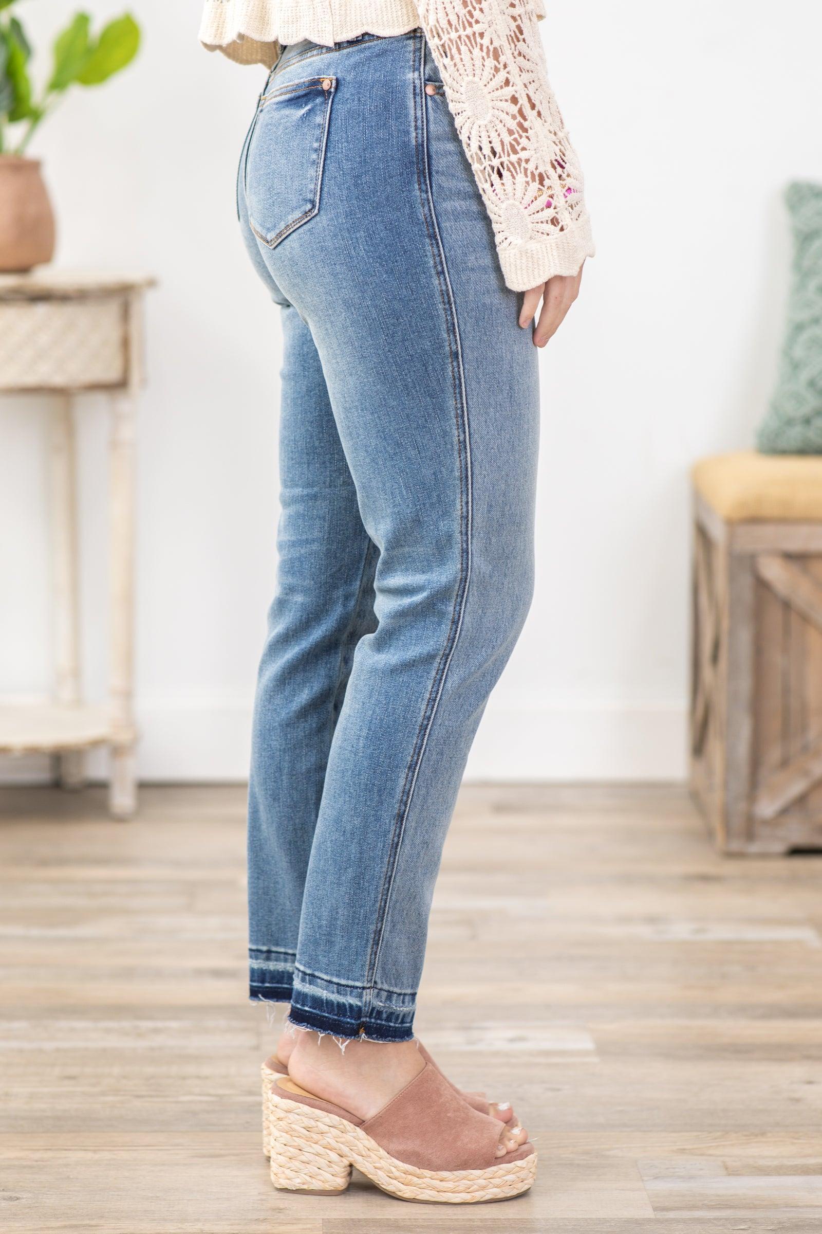 Judy Blue Rigid Magic Release Hem Jeans Product Image