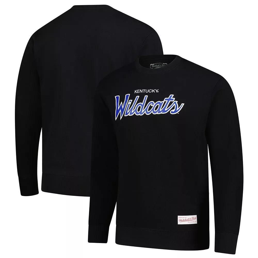 Men's Mitchell & Ness  Black Kentucky Wildcats Elite Script Pullover Sweatshirt, Size: 2XL Product Image