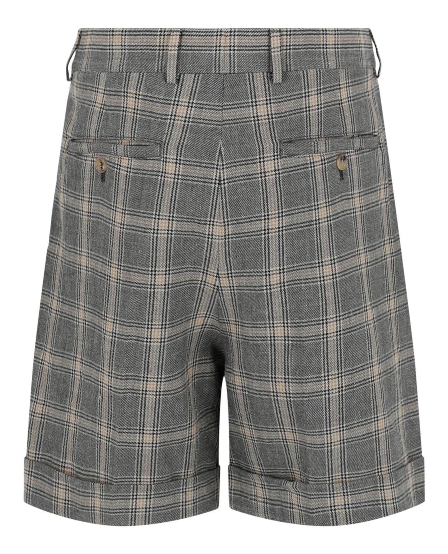 Gucci Cuffed Plaid Shorts Product Image