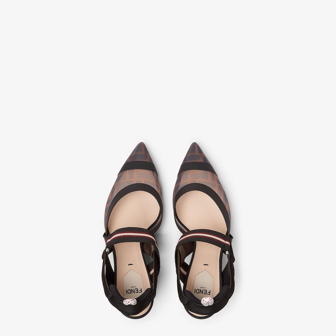 ColibrìMulticolor tech mesh high-heeled slingbacks Product Image