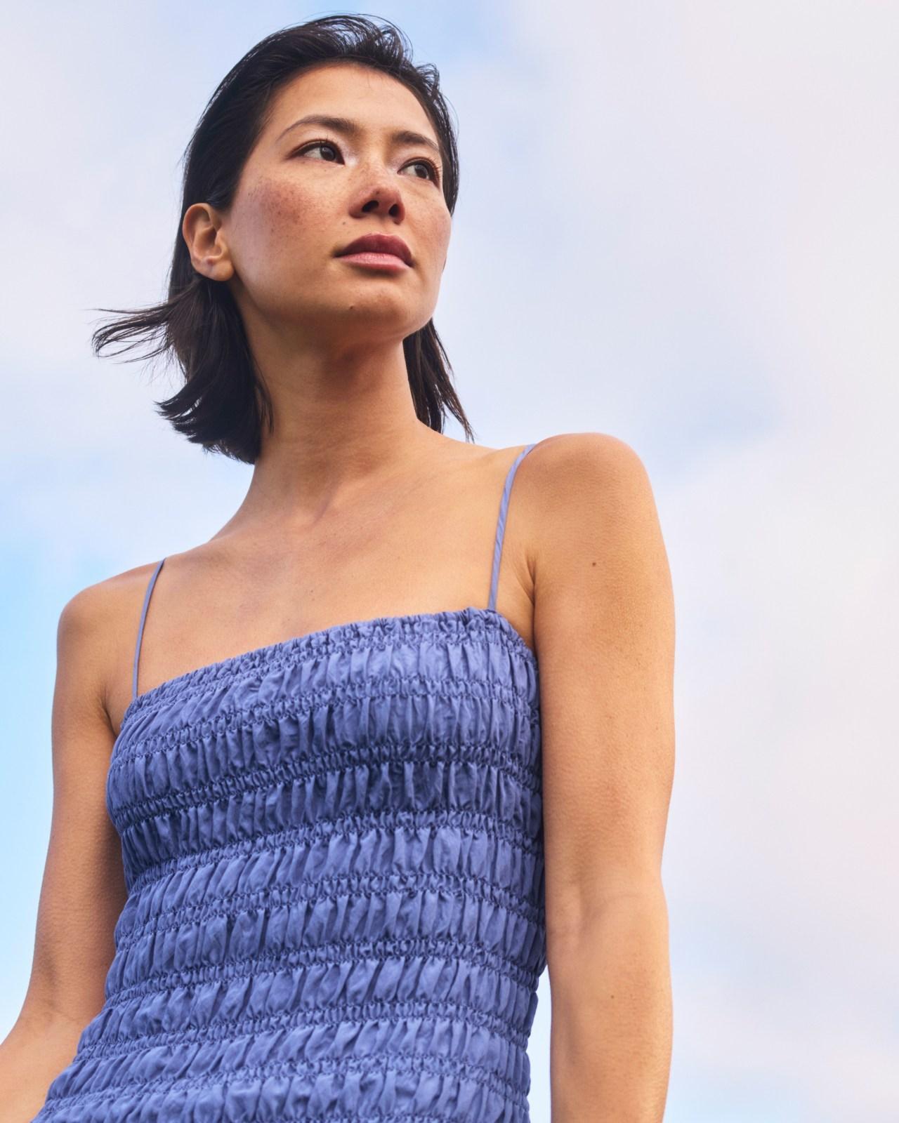 Womens Smocked Column Dress by Everlane Product Image
