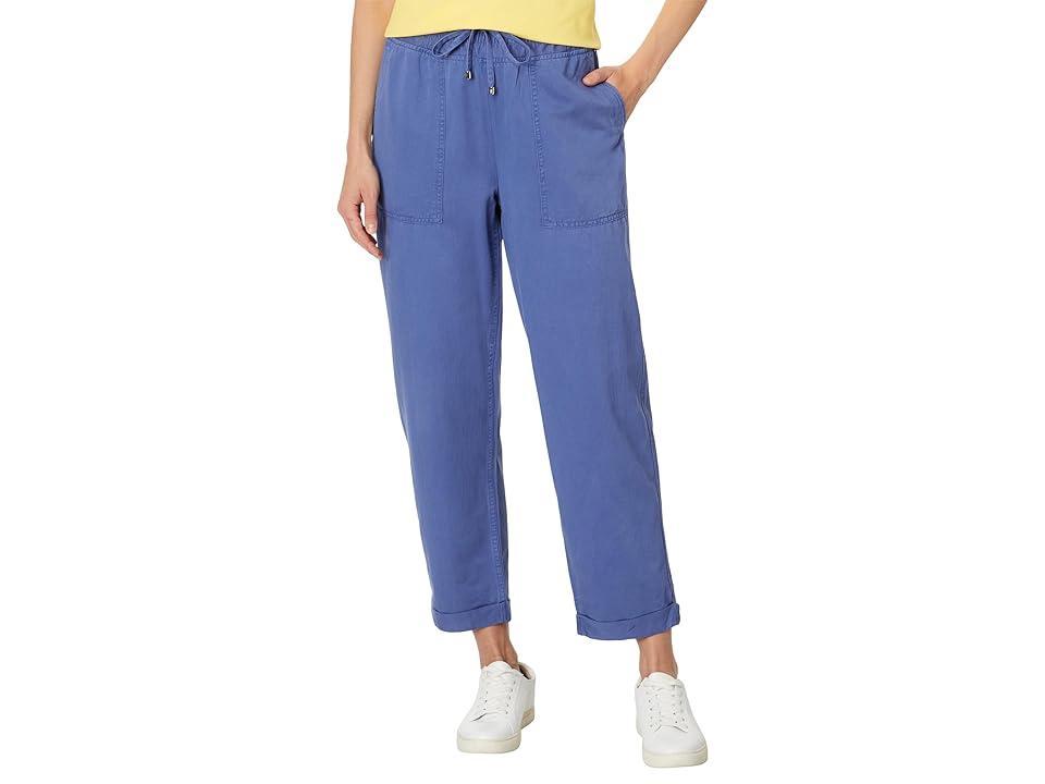 Tommy Hilfiger Womens High Rise Cuffed Twill Pants Product Image