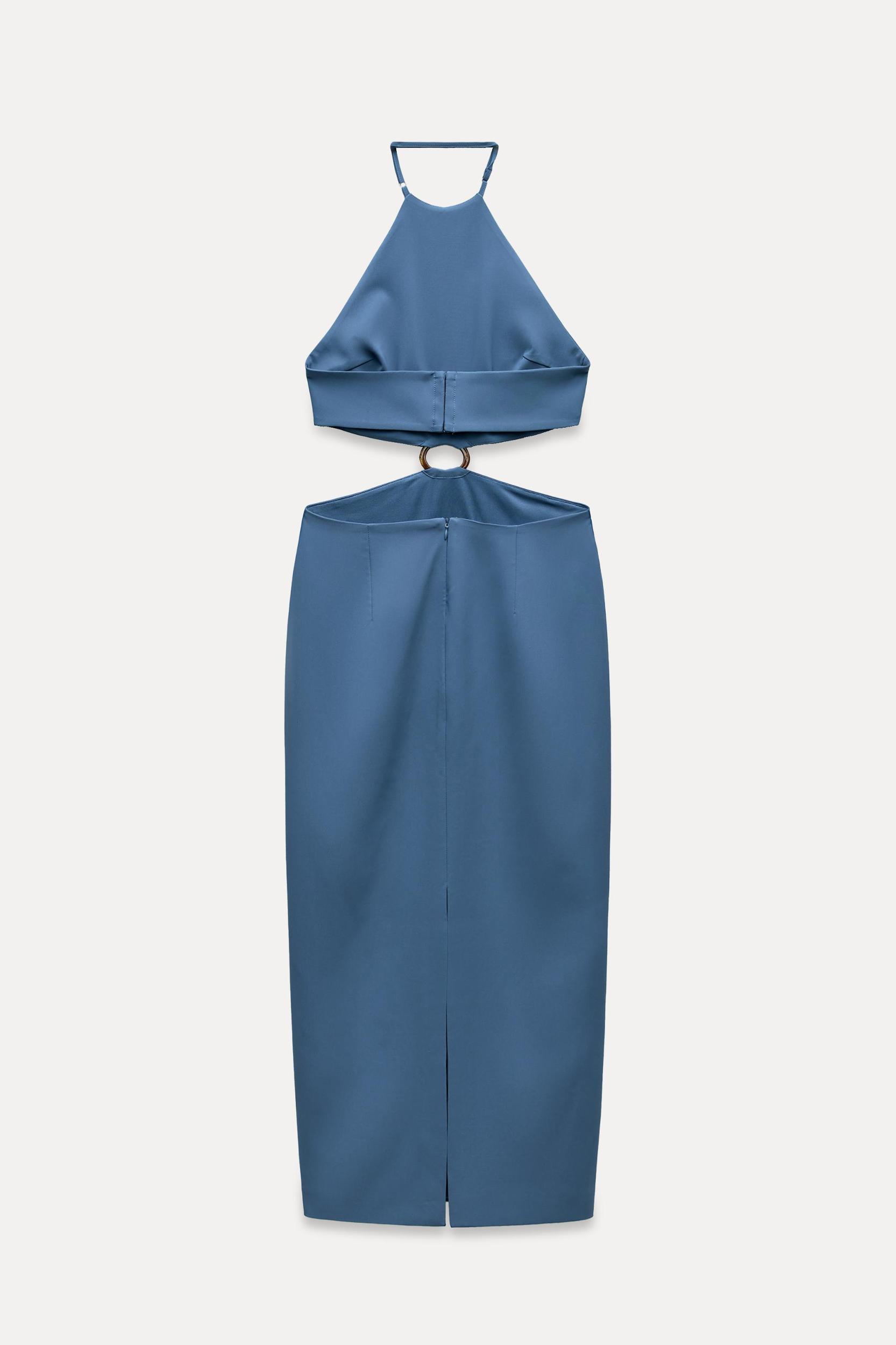 CUT OUT HALTER DRESS Product Image