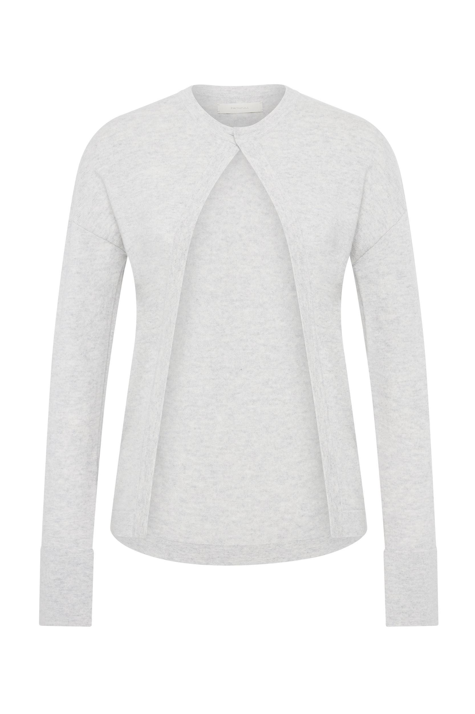 Frederikke Cashmere Cardigan Grey Marle Product Image