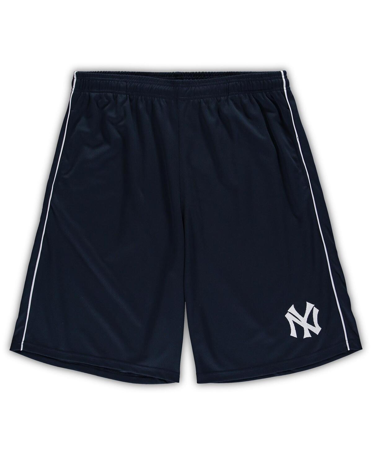 Mens Fanatics Branded New York Yankees Big & Tall Mesh Shorts Blue Product Image
