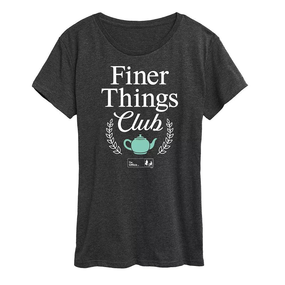 Womens The Office Finer Things Club Graphic Tee, Girls Product Image