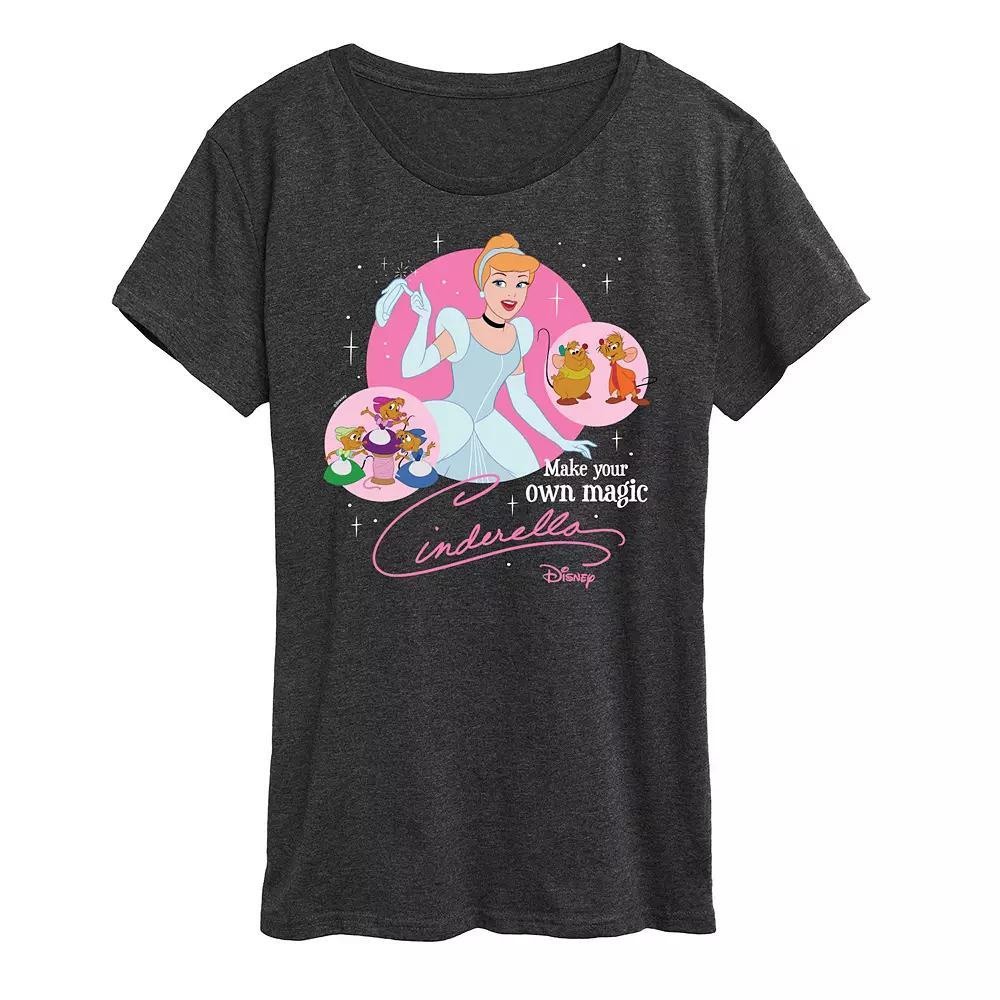 Disney's Cinderella Women's Magic Graphic Tee, Size: Medium, Blue Product Image