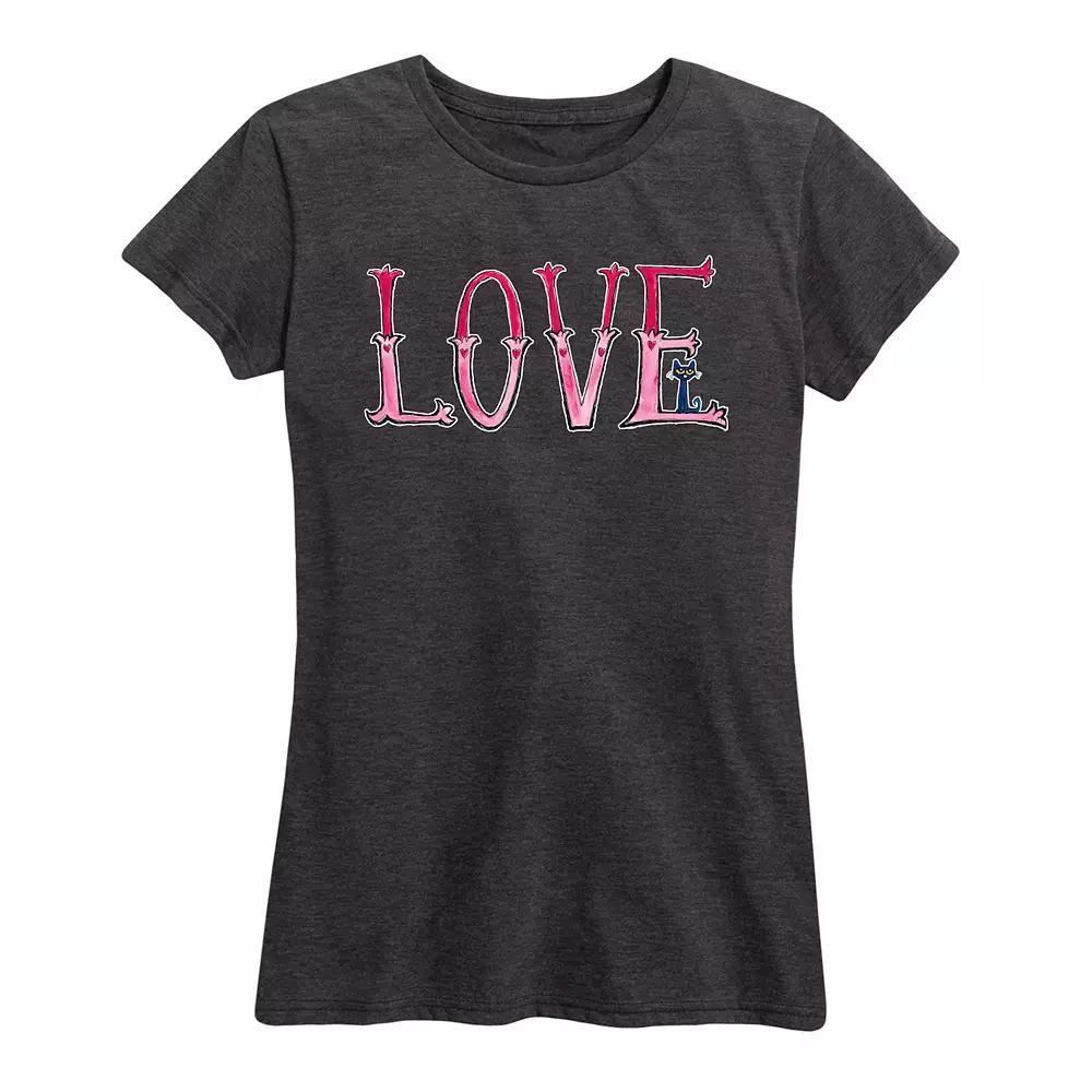 Womens Pete The Cat Big Love Graphic Tee Product Image