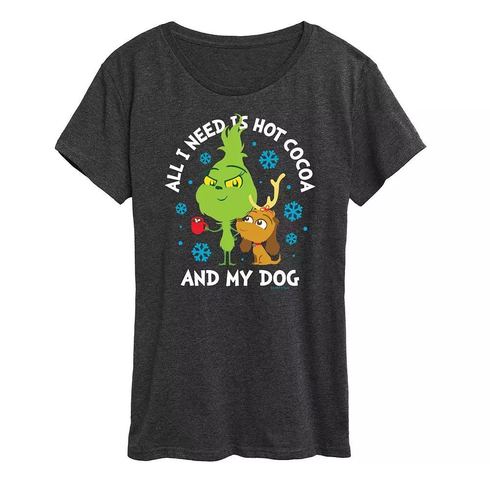 Womens Just A Mama And Her Girls Graphic Tee, Girls Heather Grey Product Image