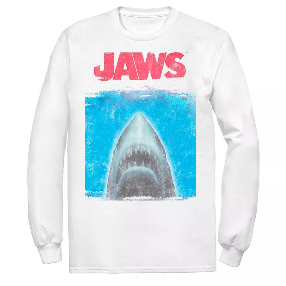 Men's Jaws Movie Poster Tee, Size: Large, White Product Image
