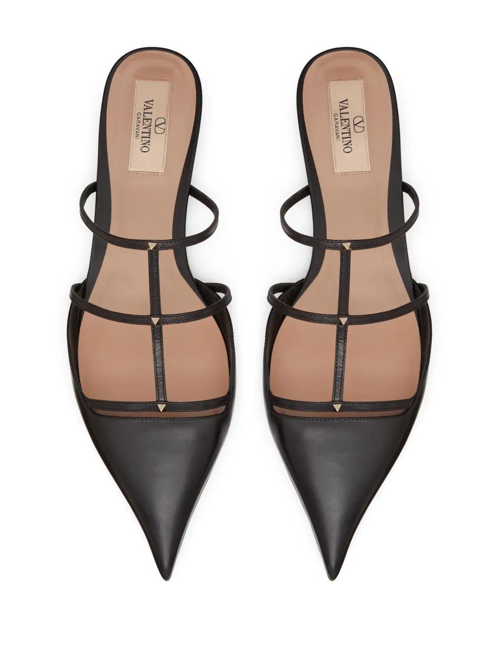 caged leather mules Product Image