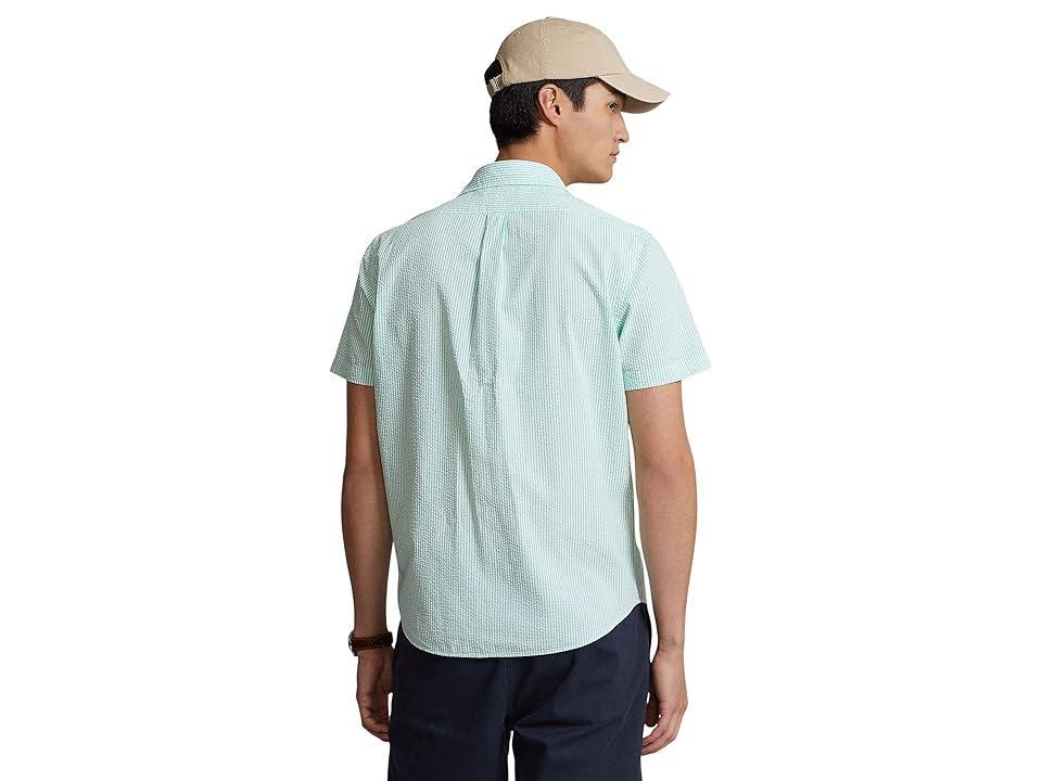 Mens Prepster Seersucker Untucked-Length Shirt Product Image