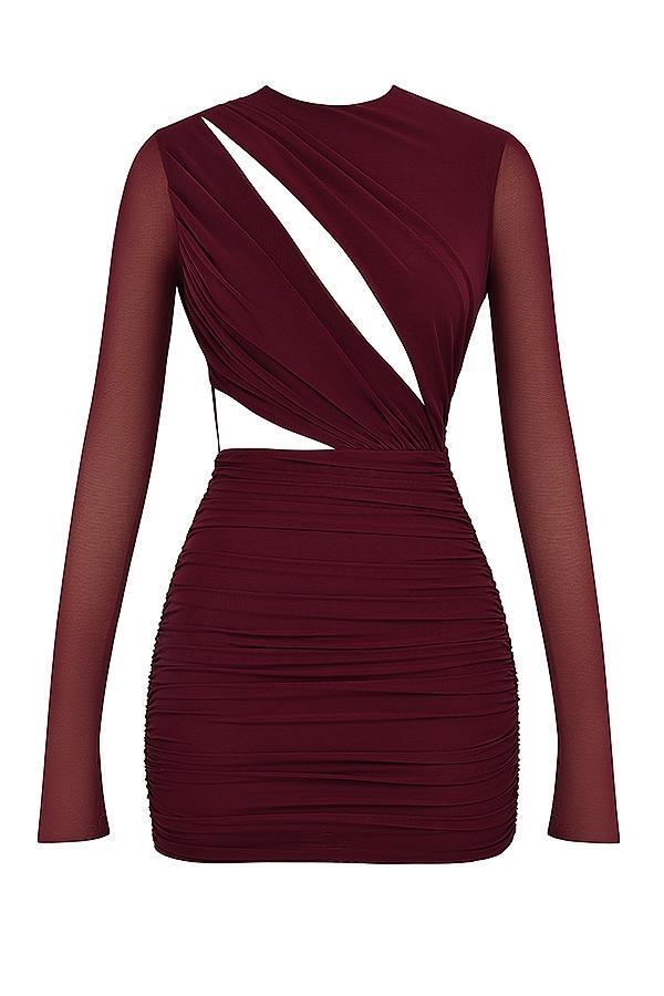 Lucinda Mulberry Cutout Mini Dress Product Image