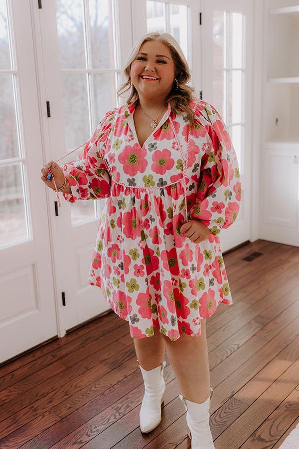 Happy Blooms Floral Mini Dress Curves Product Image