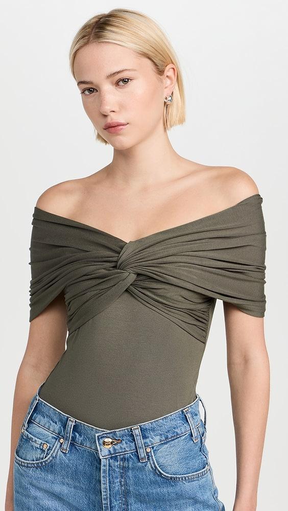 Favorite Daughter Off Shoulder Twisted Front​ Top | Shopbop Product Image