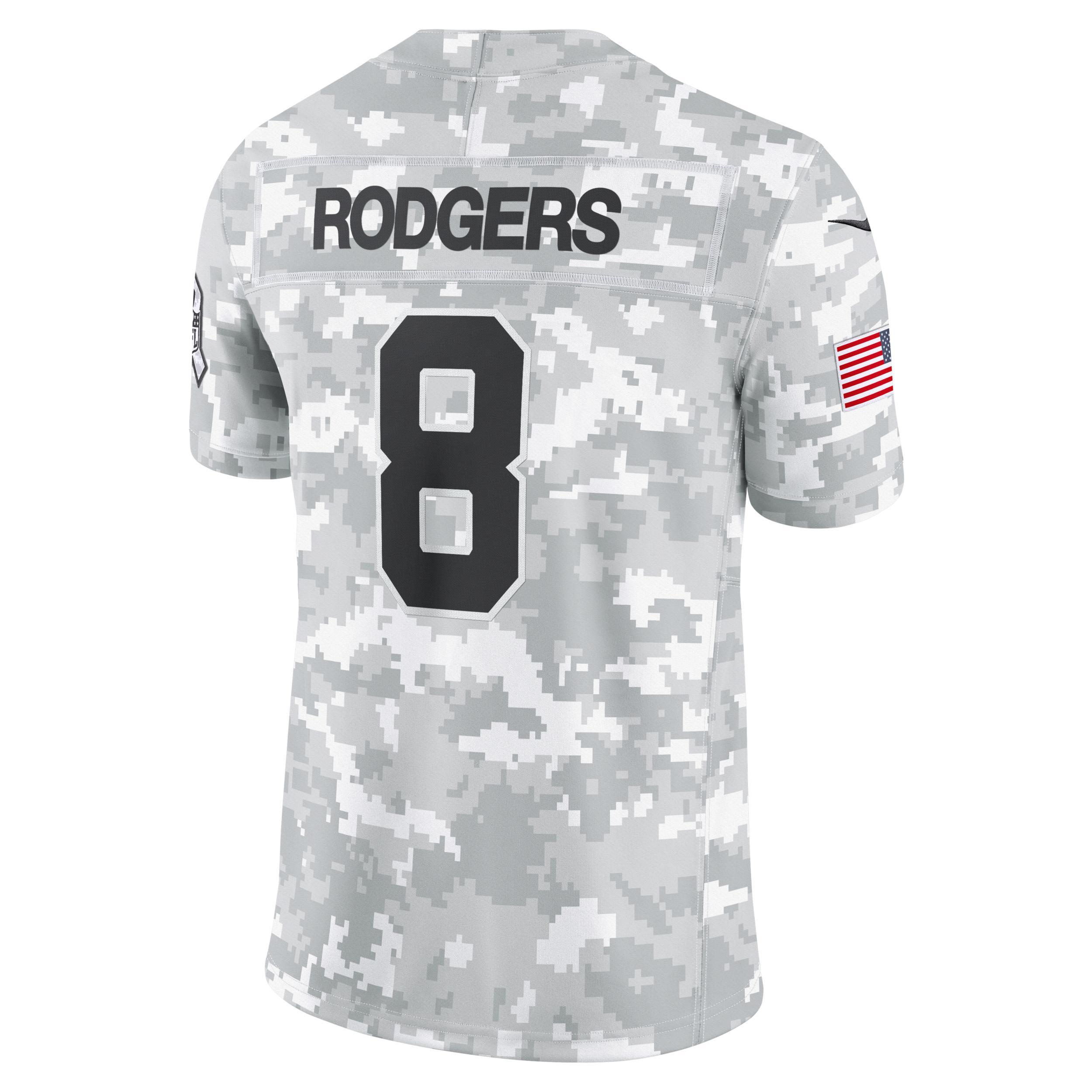 Aaron Rodgers New York Jets Salute to Service Nike Men's Dri-FIT NFL Limited Jersey Product Image