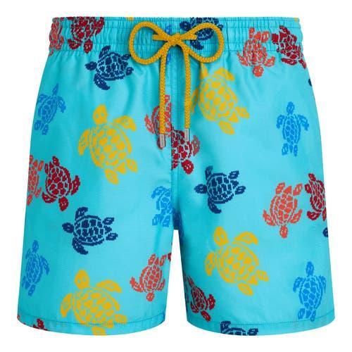 Mens Multi Turtle-Print Swim Shorts Product Image
