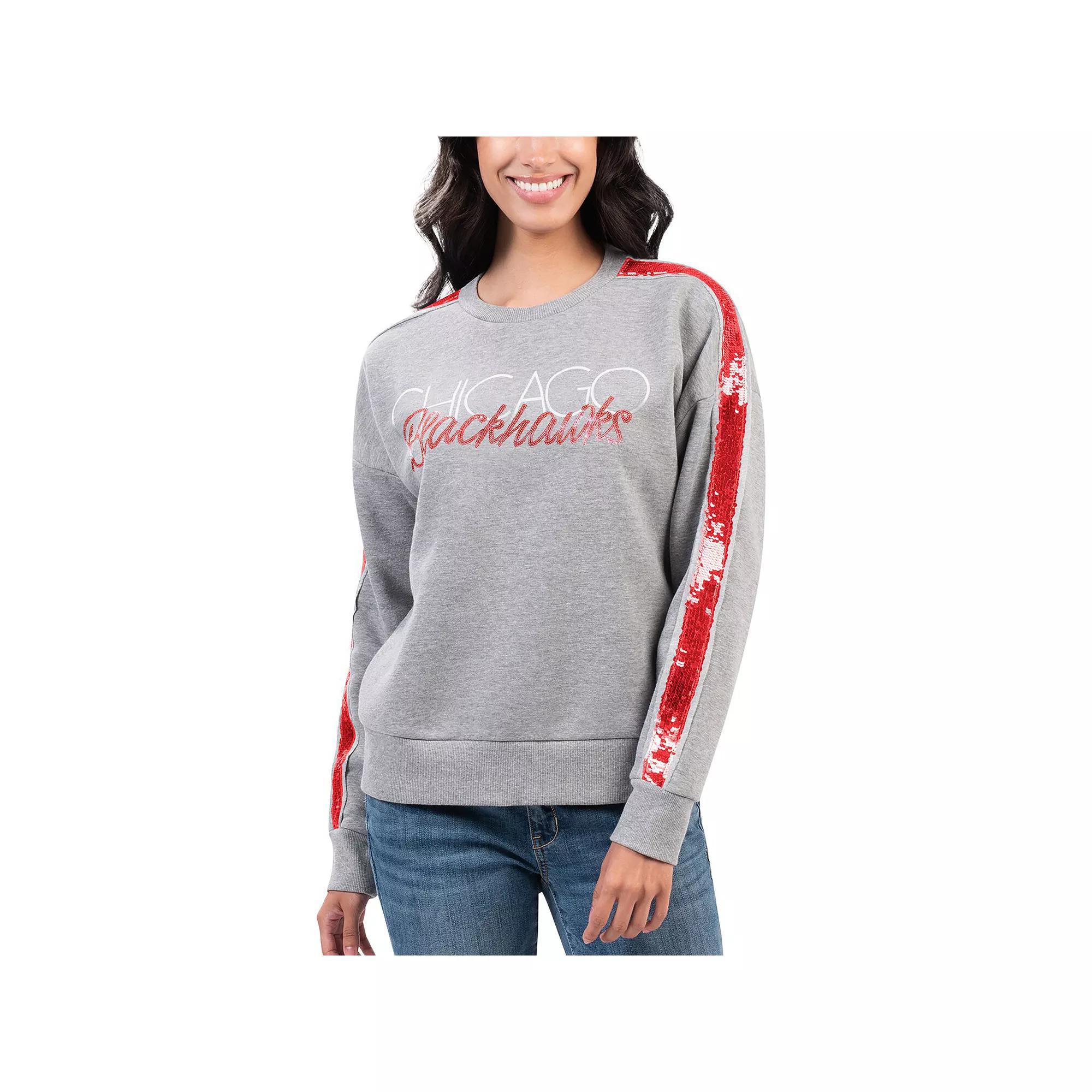 Women's G-III 4Her by Carl Banks Gray Nashville Predators Penalty Box Pullover Sweatshirt, Size: XL, Pdt Grey Product Image
