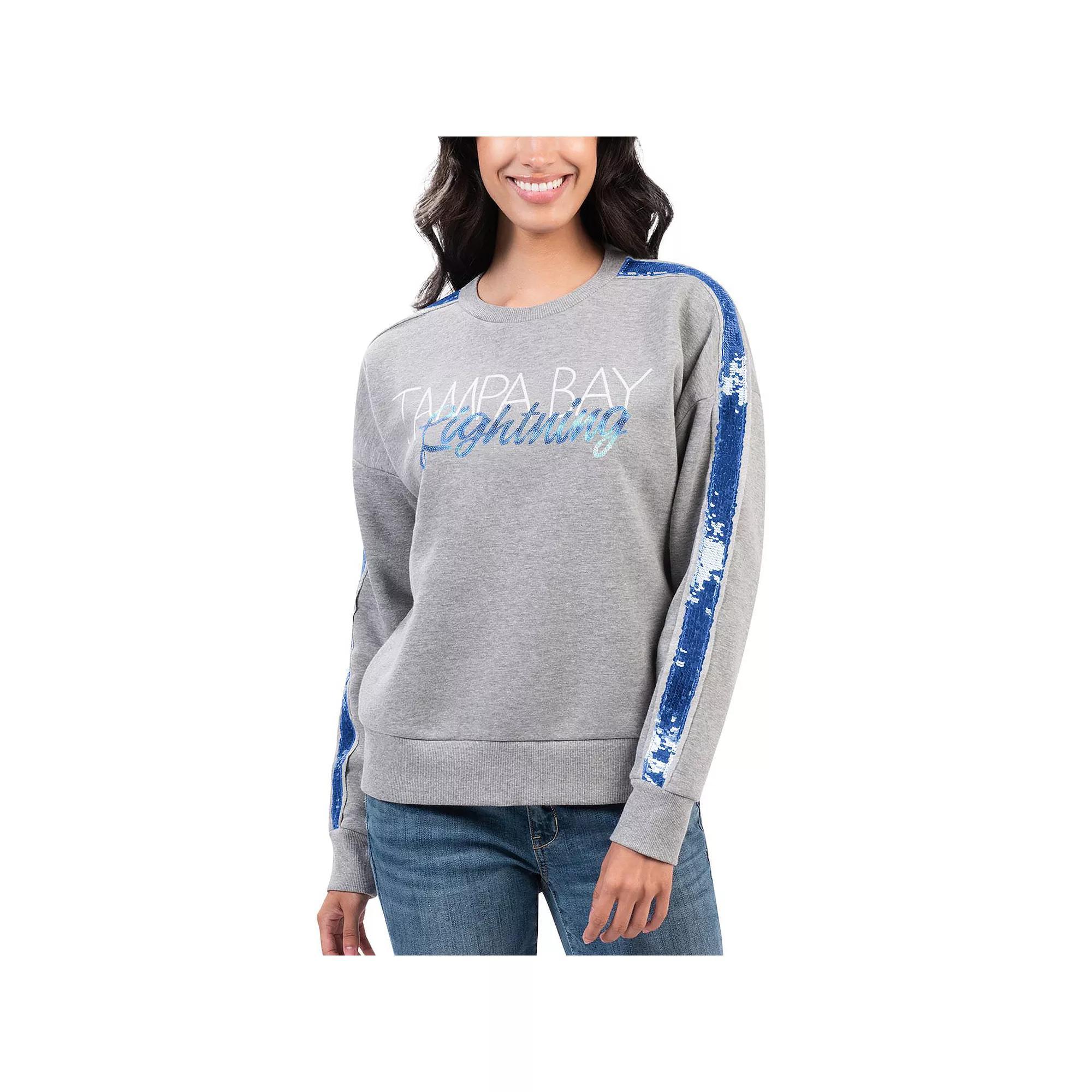 Women's G-III 4Her by Carl Banks Gray Nashville Predators Penalty Box Pullover Sweatshirt, Size: XL, Pdt Grey Product Image