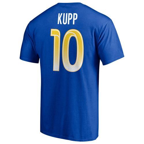 Men's Fanatics Branded Cooper Kupp Royal Los Angeles Rams Player Icon Name & Number T-Shirt, Size: Small, Blue Product Image
