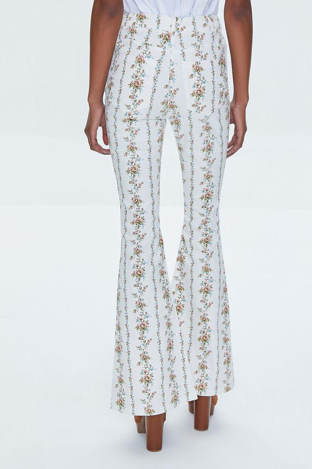 Floral Print High-Rise Flare Pants | Forever 21 Product Image