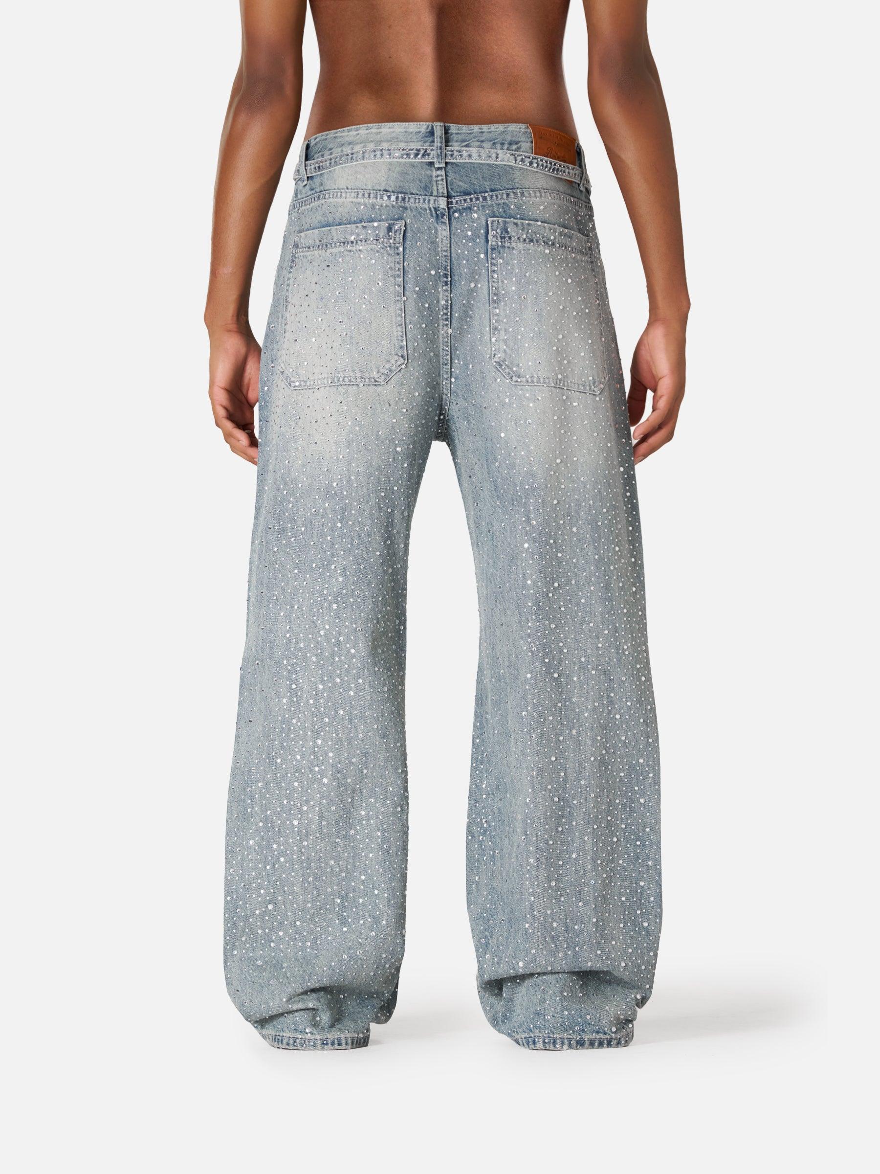 Aelfric Eden Rhinestone Baggy Jeans Product Image