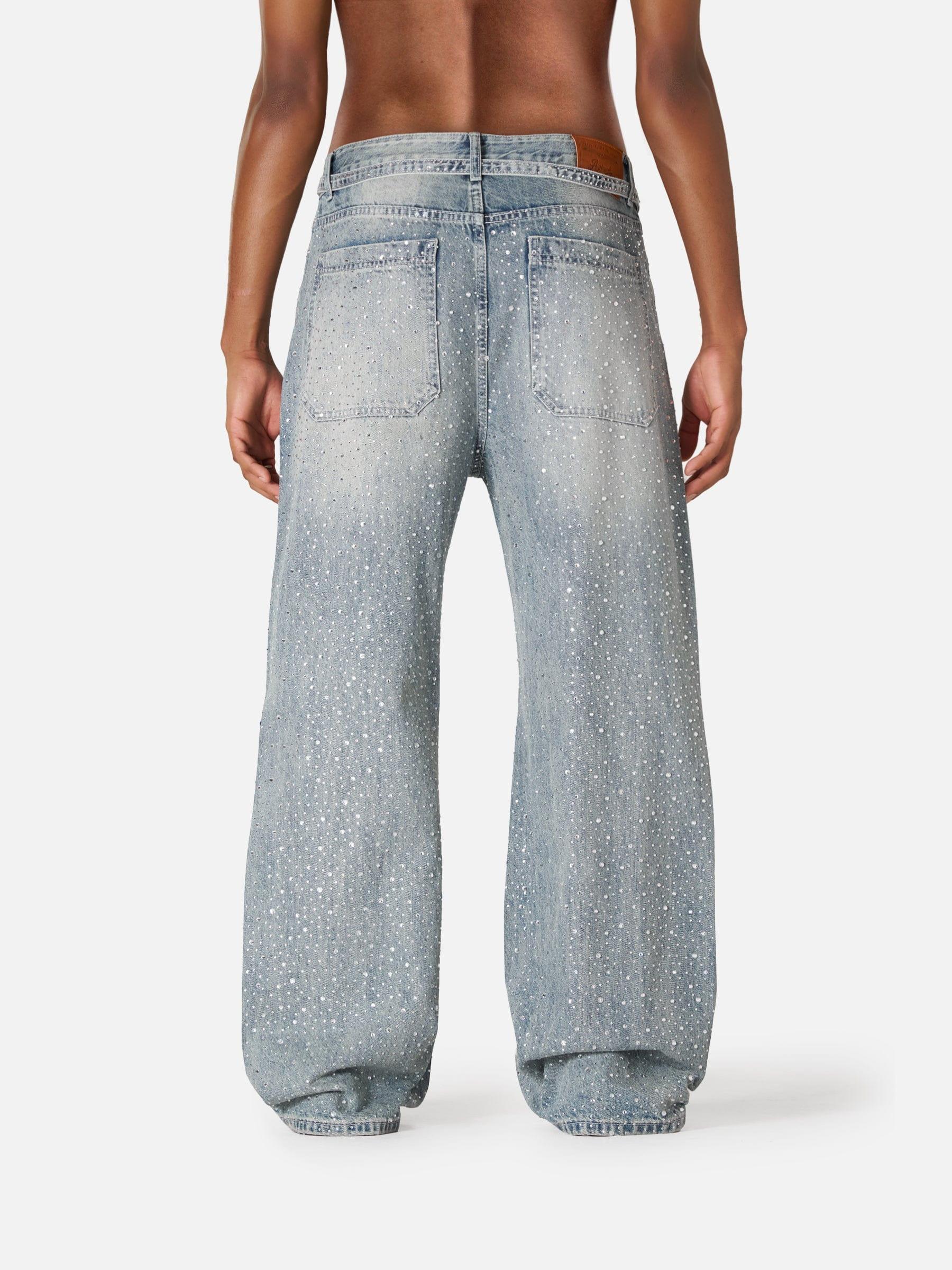 Aelfric Eden Rhinestone Baggy Jeans Product Image