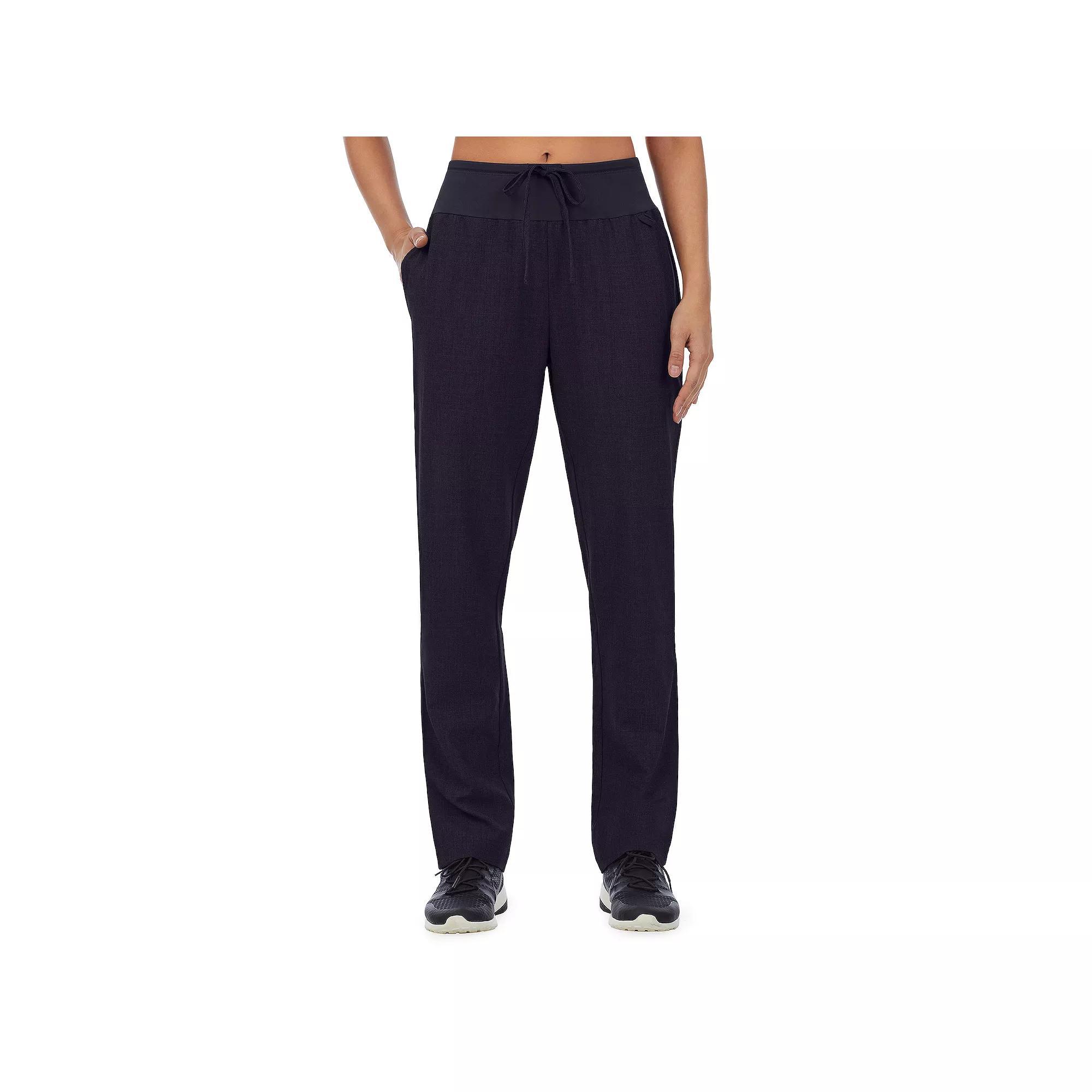 Womens Cuddl Duds Scrubs Classic Pants Grey Heather Gray Product Image