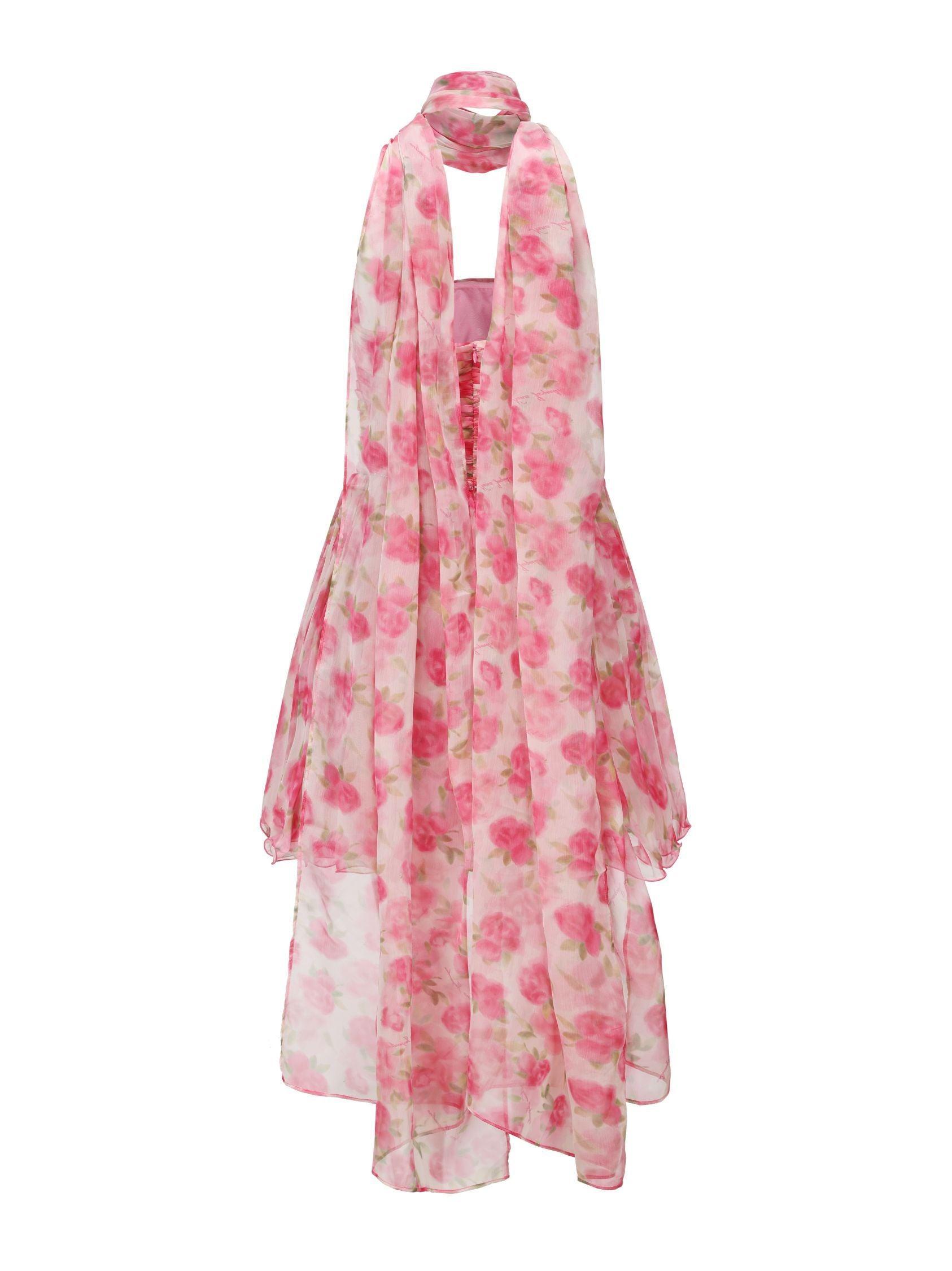 Chloe Dress (Pink Print) Product Image