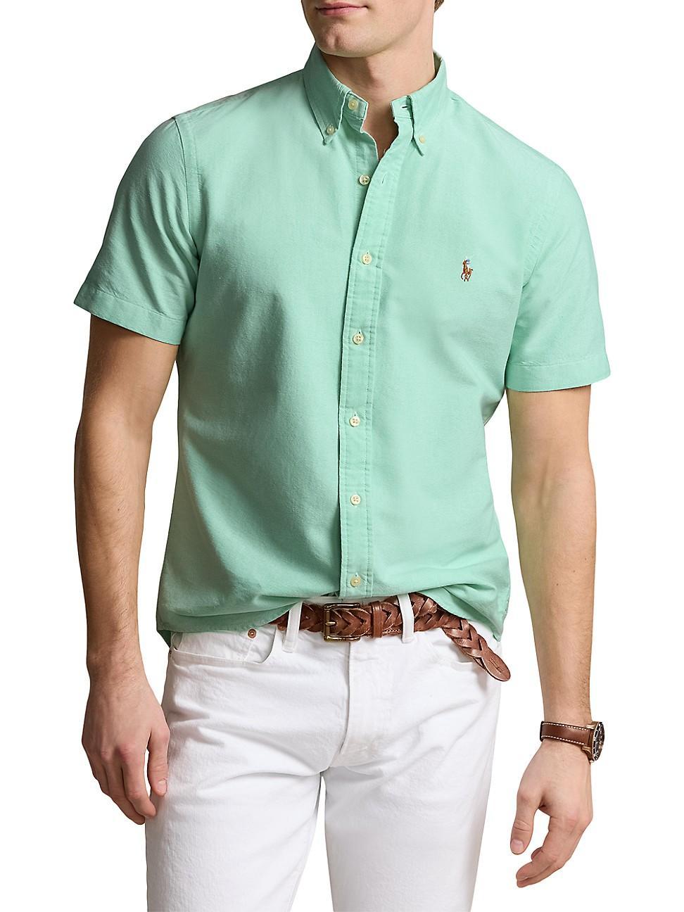 Polo Ralph Lauren Mens Classic-Fit Oxford Shirt - Blue Product Image
