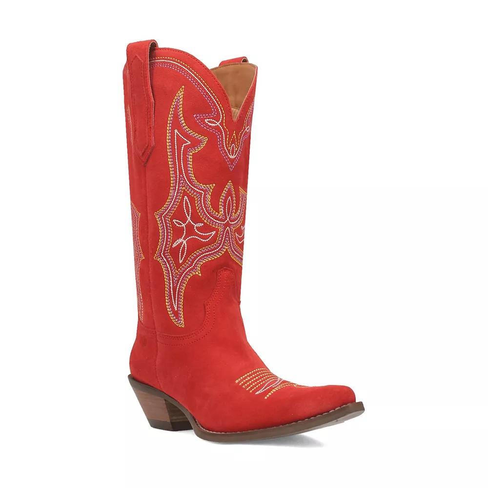 Dingo Women's Hot Sauce Embroidered Leather Cowboy Boots, Size: 9.5 Product Image