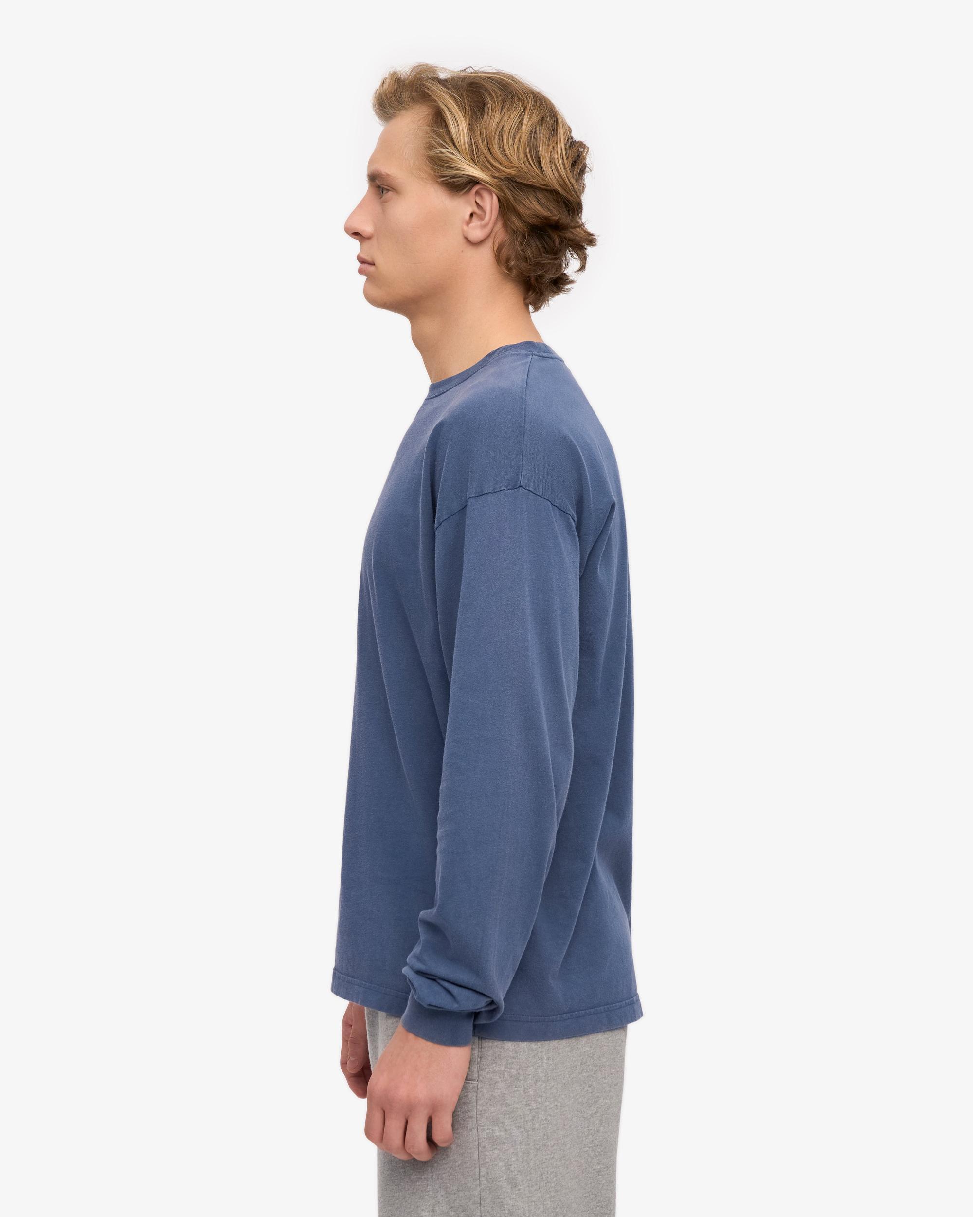 Oversized Organic LS T-Shirt - Magenta Blaze Product Image