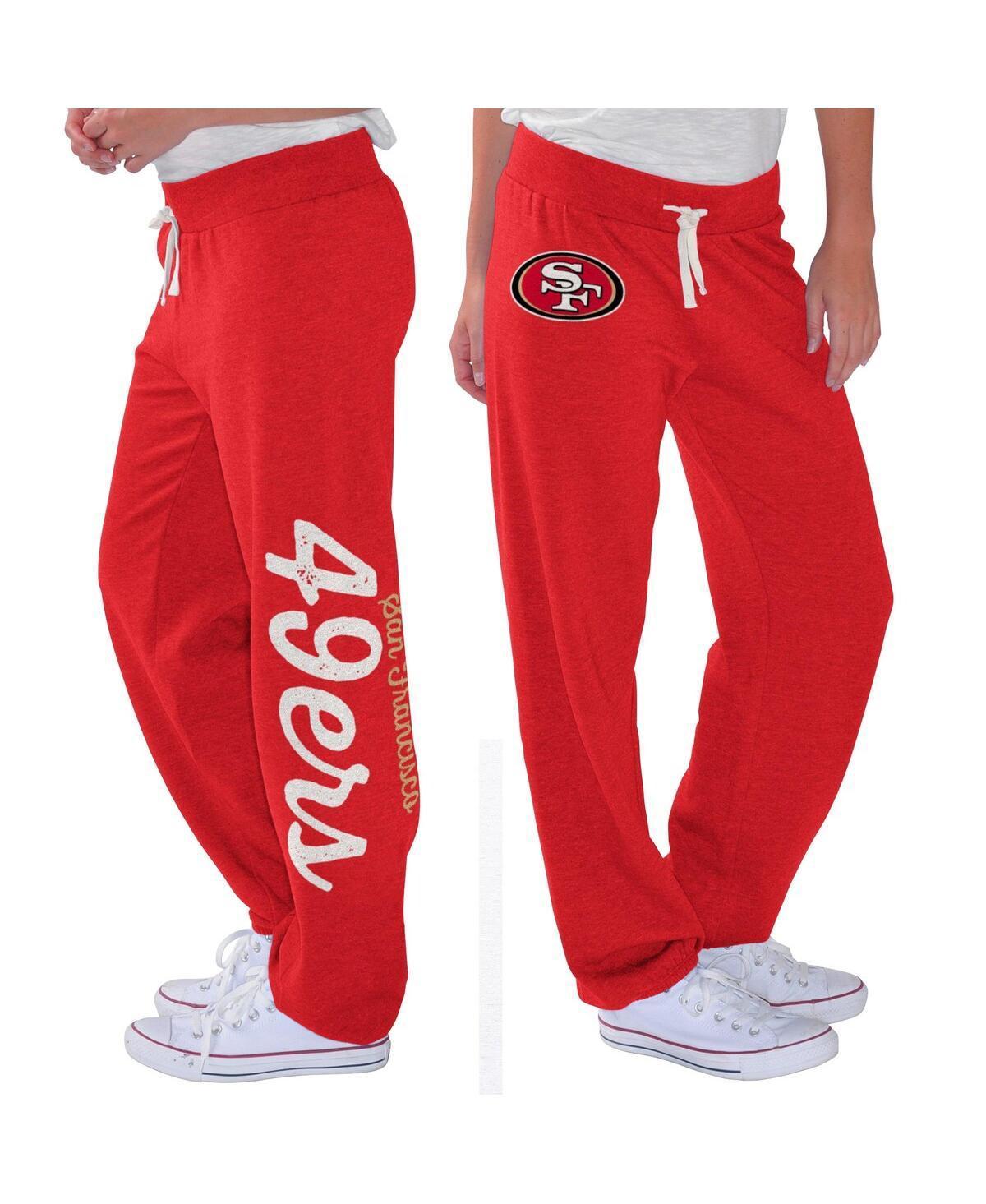Women's G-III 4Her by Carl Banks Scarlet San Francisco 49ers Scrimmage Fleece Pants, Size: Large, Red Product Image