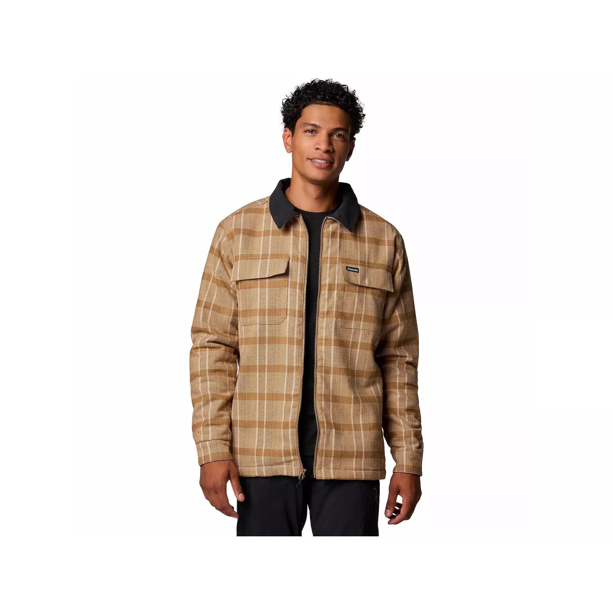 Men's Columbia Pitchtone Heavyweight Shirt Jacket, Size: Large, Brown Product Image