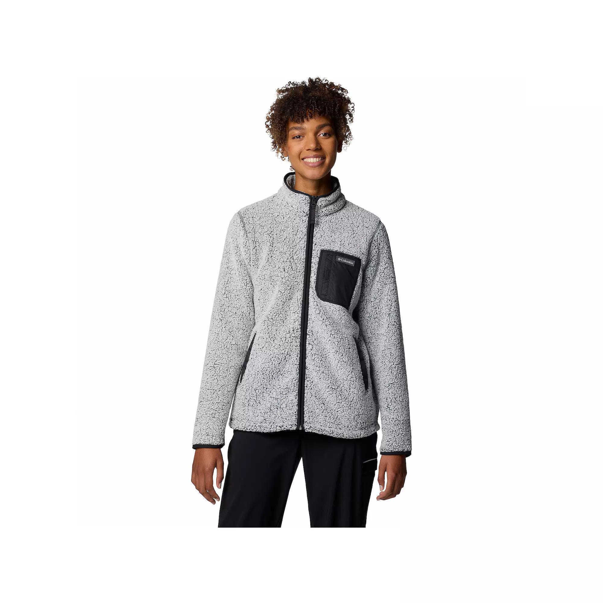 Women's Columbia West Bend II Full-Zip Fleece Jacket, Size: Large, Chalk Product Image