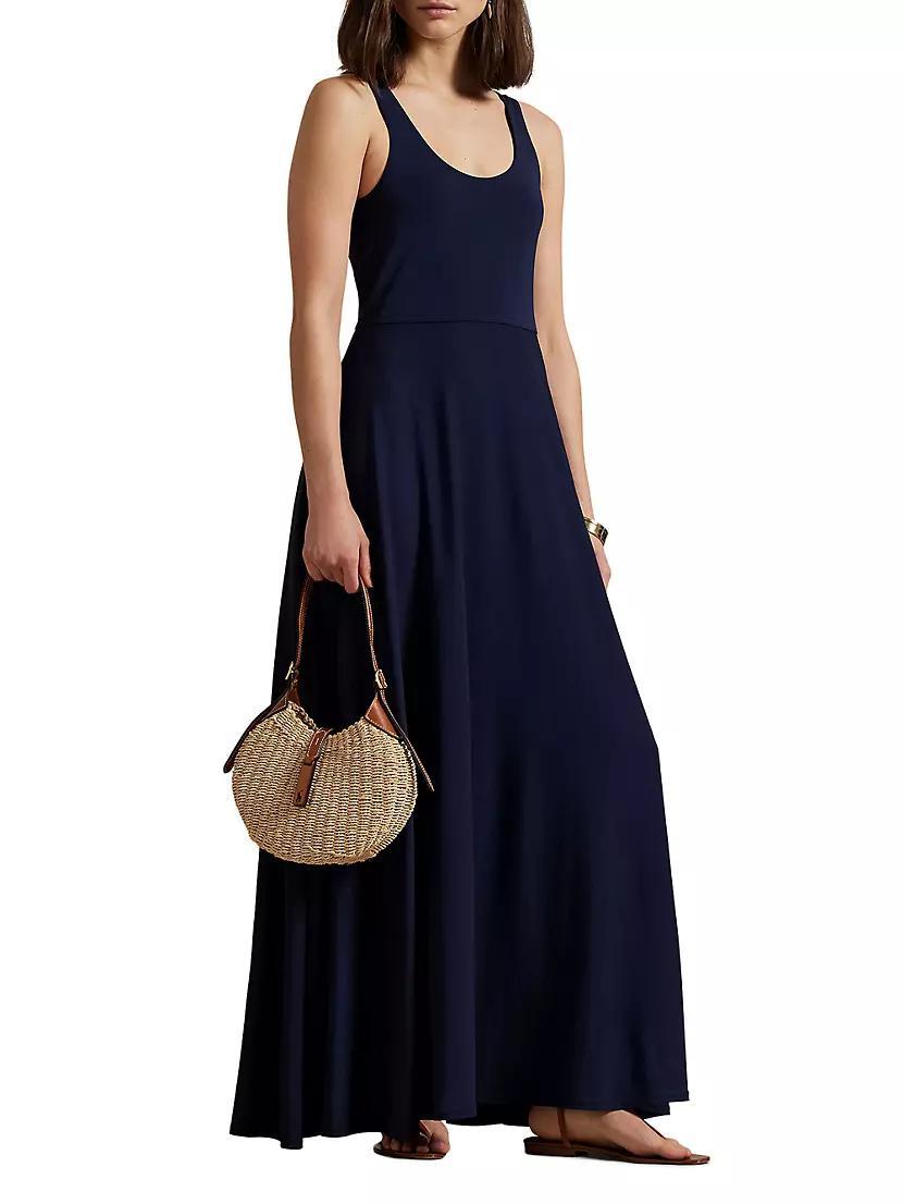 Matte Jersey Fit & Flare Maxi Dress Product Image