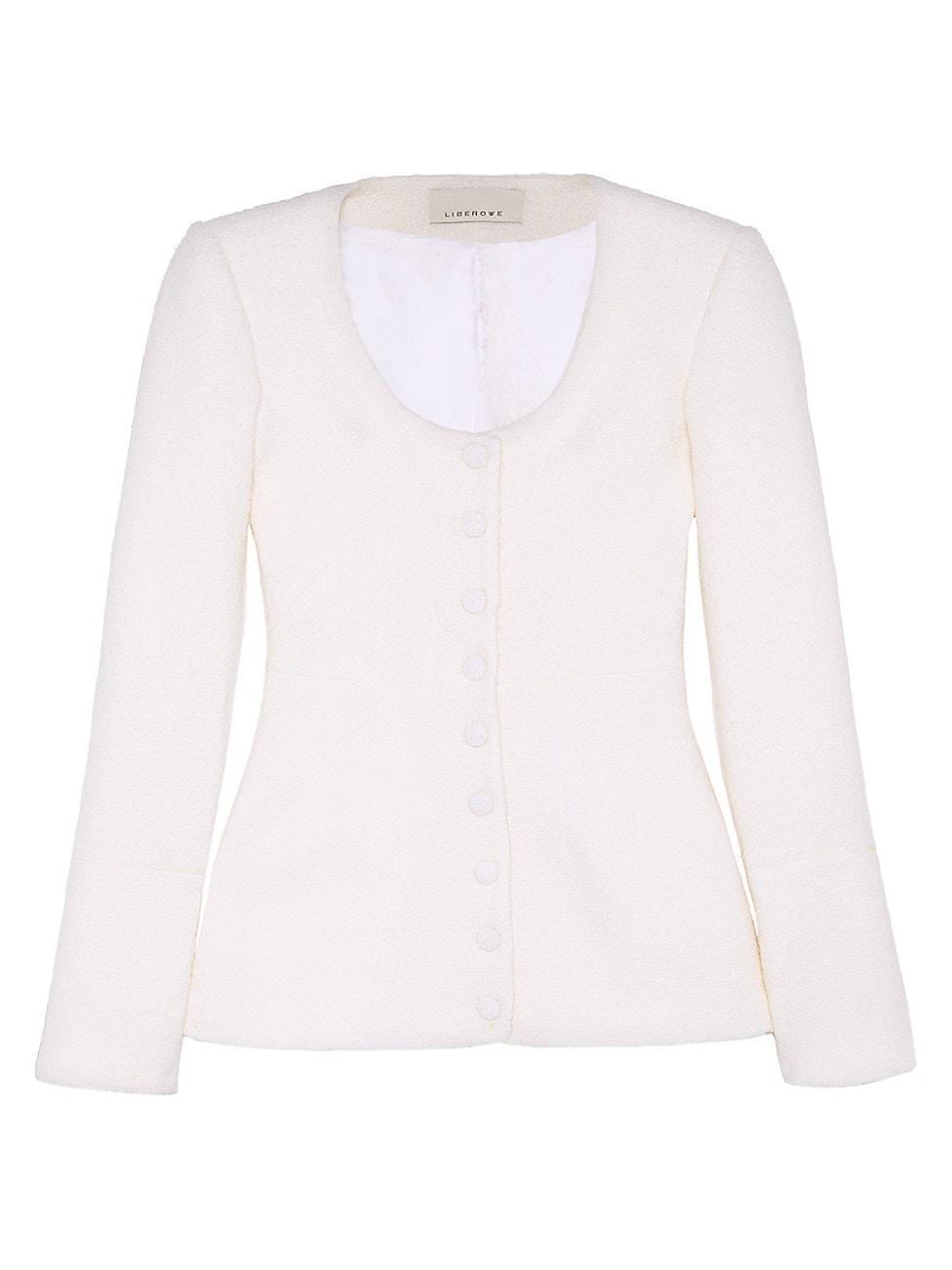 Womens Amber Boucl Wool-Blend Top Product Image