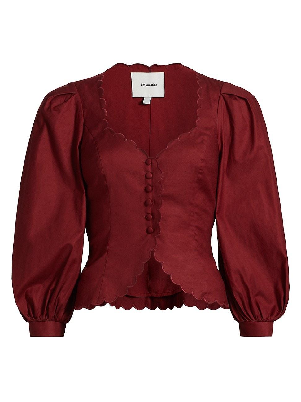 Womens Elianna Stretch Cotton Top Product Image