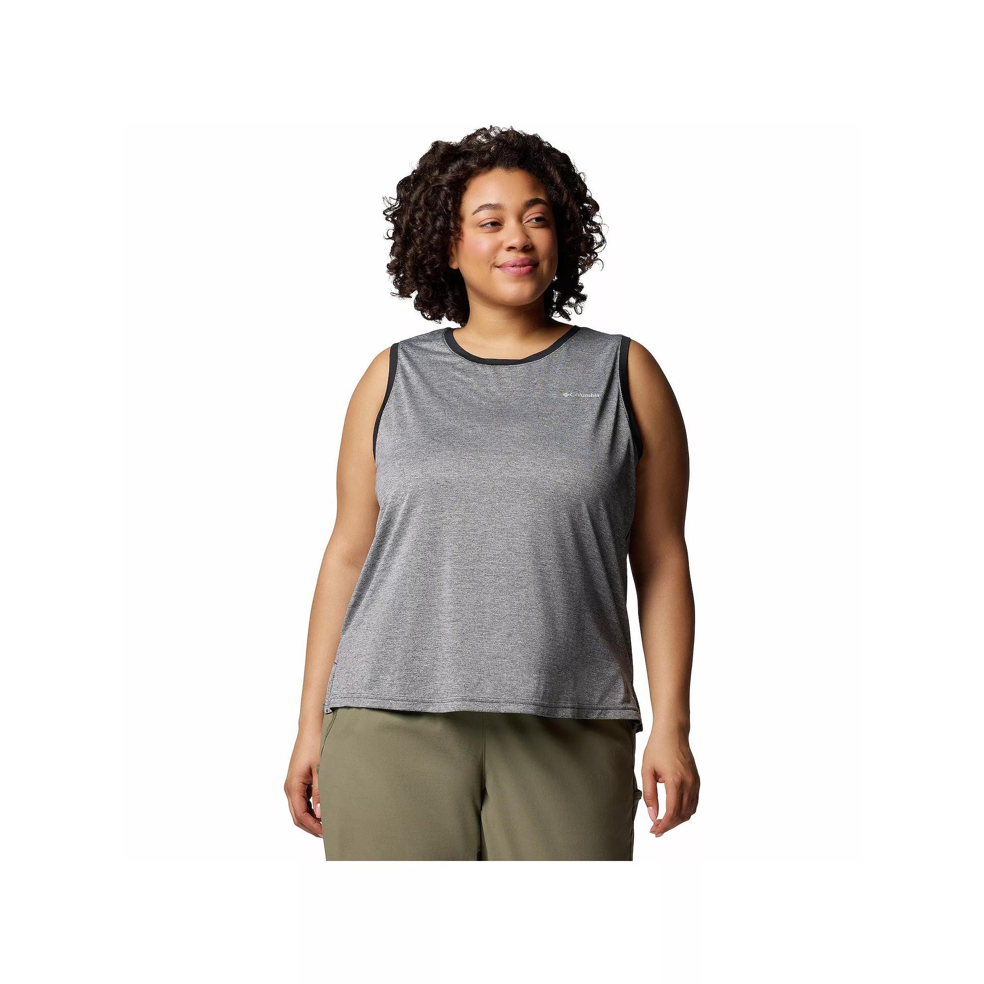 Plus Size Columbia Bluevista Hill™ Omni-WICK™ Tank Top, Women's, Size: 1XL, Razzle Grey Product Image
