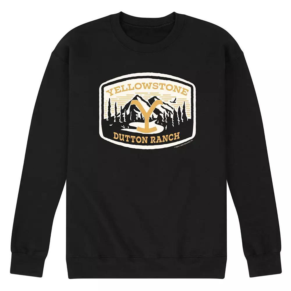 Mens Yellowstone Nature Scene Sweatshirt Blue Product Image